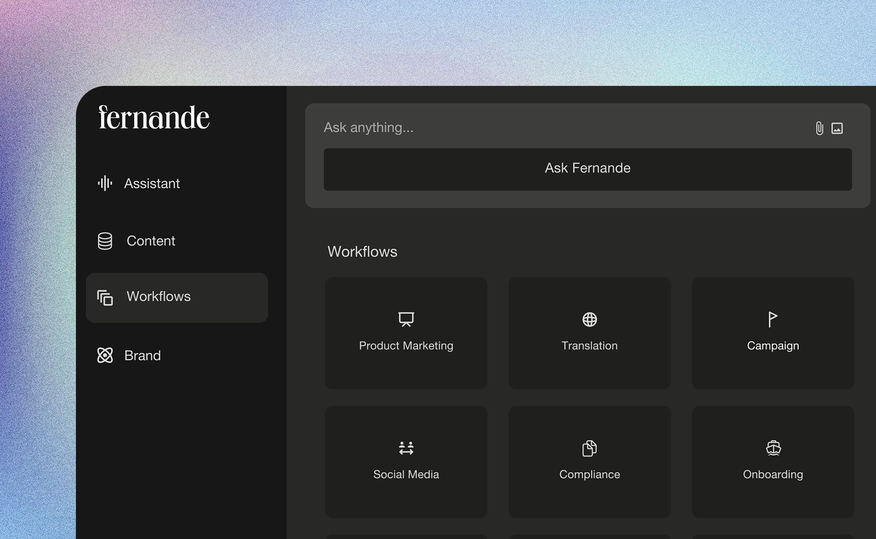 fernande product screenshot